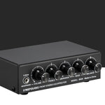 Mixer audio 3 canali con amplificatore e regolatore toni