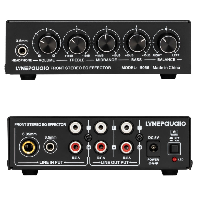 Mixer audio 3 canali con amplificatore e regolatore toni