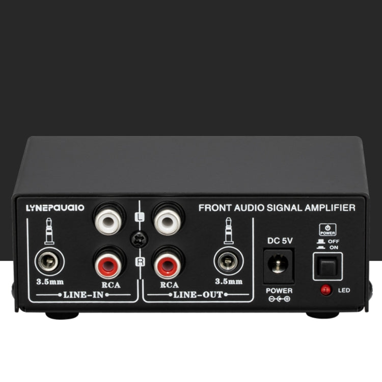 B057 Amplificatore audio stereo anteriore Amplificatore per cuffie Altoparlante con regolazione dei bassi alti e bassi Miscelazione a 2 vie, Alimentazione USB 5 V, Spina americana, B057