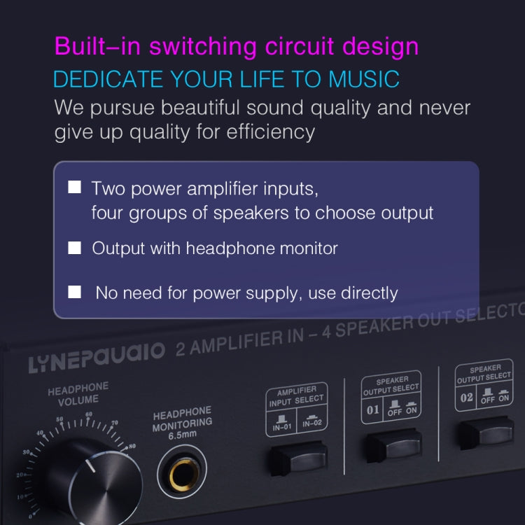 Amplificatore audio 2 ingressi 4 uscite 300W per canale