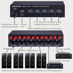 Amplificatore audio 2 ingressi 4 uscite 300W per canale