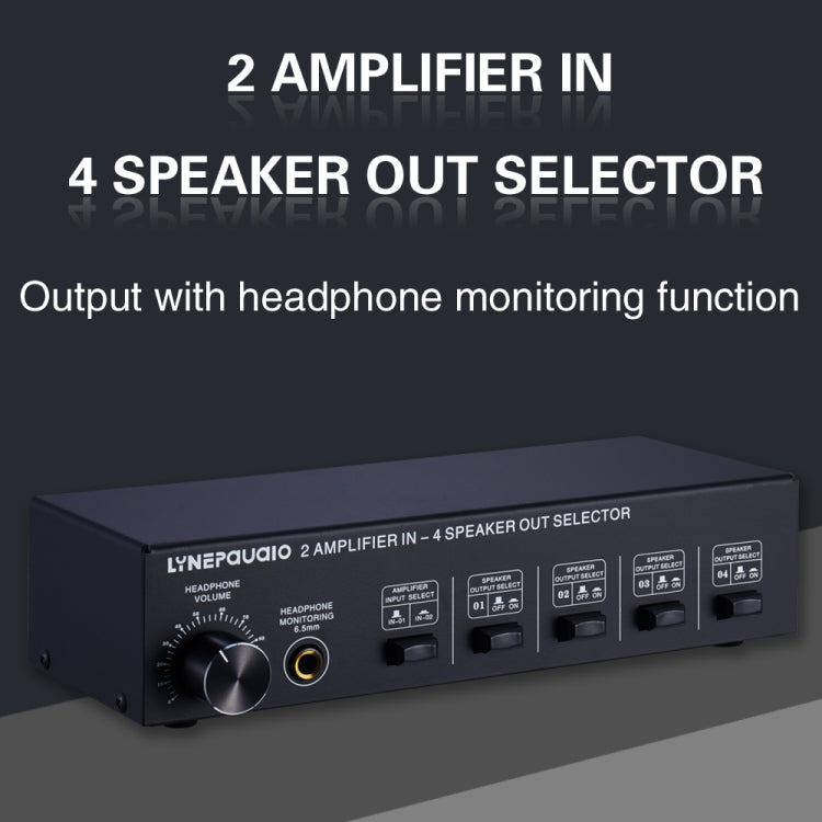 Amplificatore audio 2 ingressi 4 uscite 300W per canale