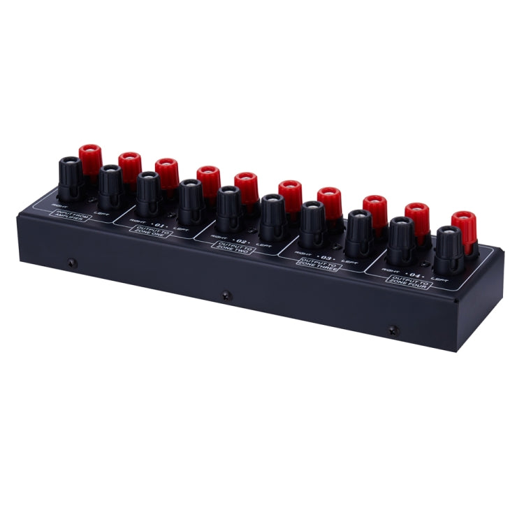 Distributore audio 1 ingresso 4 uscite 300W per canale
