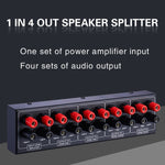 Distributore audio 1 ingresso 4 uscite 300W per canale