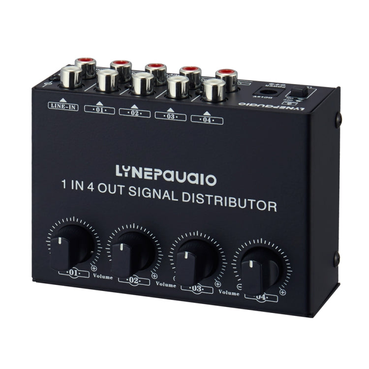 Amplificatore segnale stereo 1 ingresso 4 uscite RCA