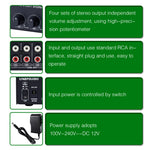Amplificatore segnale stereo 1 ingresso 4 uscite RCA
