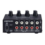Amplificatore segnale stereo 1 ingresso 4 uscite RCA