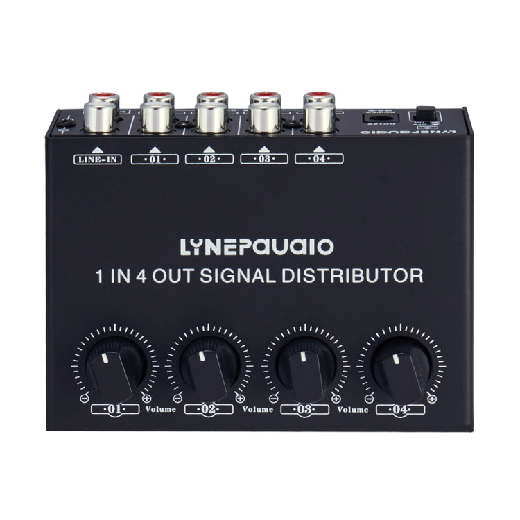 Amplificatore segnale stereo 1 ingresso 4 uscite RCA