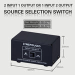 Commutatore audio 2 ingressi 1 uscita RCA B101