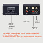 Commutatore audio 2 ingressi 1 uscita RCA B101