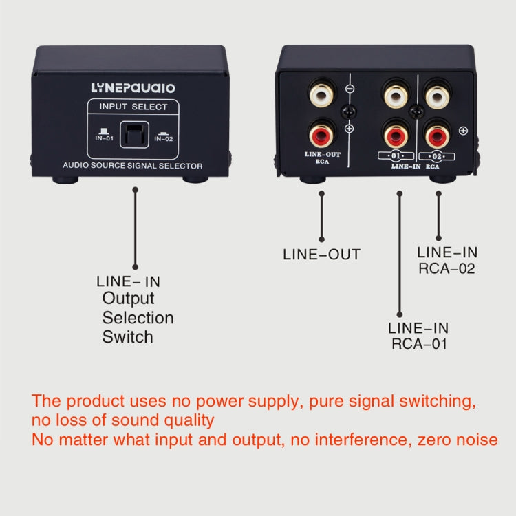 Commutatore audio 2 ingressi 1 uscita RCA B101