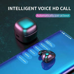 T25 Over-ear Bluetooth 5.0 Auricolare wireless invisibile a un orecchio Chiamata ad alta definizione Auricolare a conduzione ossea in standby super lungo