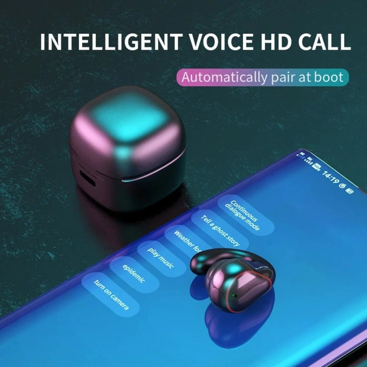 T25 Over-ear Bluetooth 5.0 Auricolare wireless invisibile a un orecchio Chiamata ad alta definizione Auricolare a conduzione ossea in standby super lungo