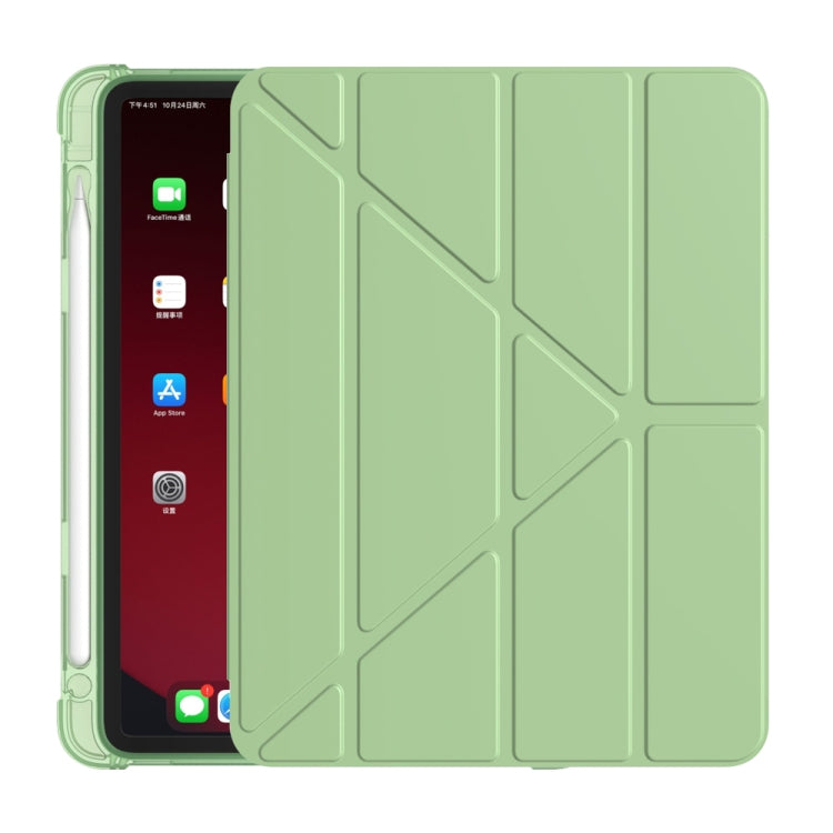Custodia protettiva in TPU opaca anti-caduta in pelle PU con superficie multi-piegatura con slot per penna per iPad Air 2020 10.9