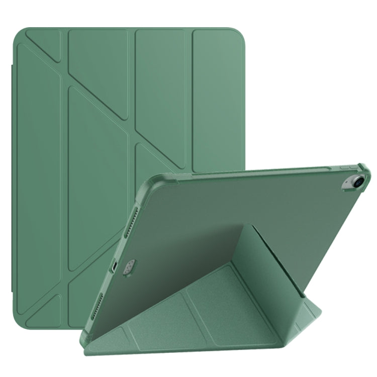 Custodia protettiva in TPU opaca anti-caduta in pelle PU con superficie multi-piegatura con slot per penna per iPad Air 2020 10.9