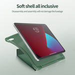 Custodia protettiva in TPU opaca anti-caduta in pelle PU con superficie multi-piegatura con slot per penna per iPad Air 2020 10.9