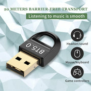 Ricevitore adattatore USB Bluetooth V5.0, Bluetooth V5.0