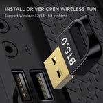 Ricevitore adattatore USB Bluetooth V5.0, Bluetooth V5.0