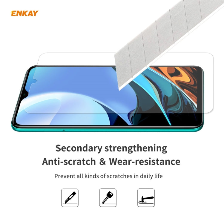 2 PZ ENKAY Hat-Prince 0.26mm 9H 2.5D Pellicola in vetro temperato con bordo curvo, For Xiaomi Redmi 9T (2 PCS), For Xiaomi Redmi Note 9T (2 PCS), For Xiaomi Redmi K40 (2 PCS), For Samsung Galaxy F62(2 PCS), For Samsung Galaxy A72 5G(2pcs)              ...