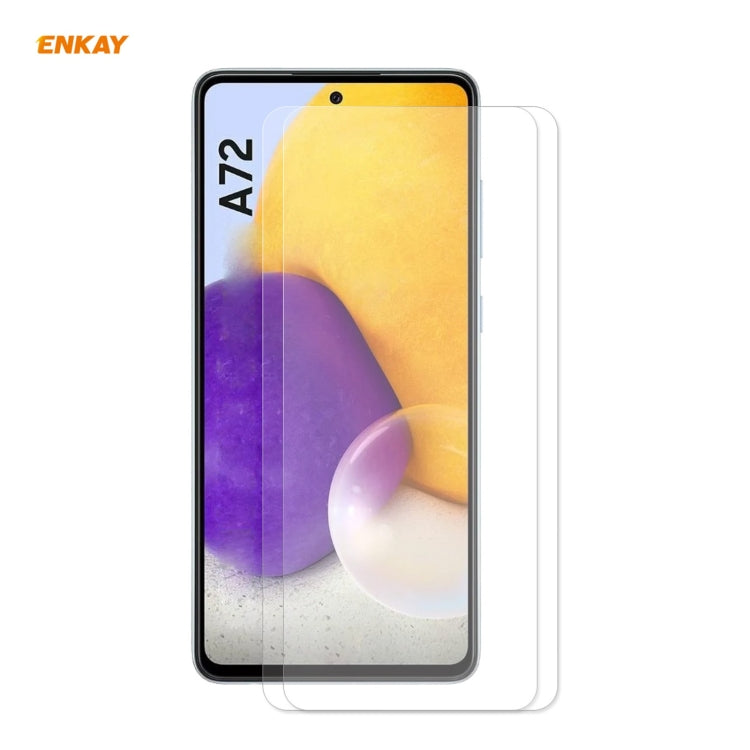 2 PZ ENKAY Hat-Prince 0.26mm 9H 2.5D Pellicola in vetro temperato con bordo curvo, For Xiaomi Redmi 9T (2 PCS), For Xiaomi Redmi Note 9T (2 PCS), For Xiaomi Redmi K40 (2 PCS), For Samsung Galaxy F62(2 PCS), For Samsung Galaxy A72 5G(2pcs)              ...