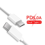 XJ-50 PD 120 W 5 A Cavo dati di ricarica rapida da USB-C/Type-C a USB-C/Type-C, Lunghezza cavo: 2 m, 2m