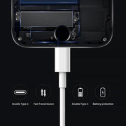XJ-50 PD 120 W 5 A Cavo dati di ricarica rapida da USB-C/Type-C a USB-C/Type-C, Lunghezza cavo: 2 m, 2m