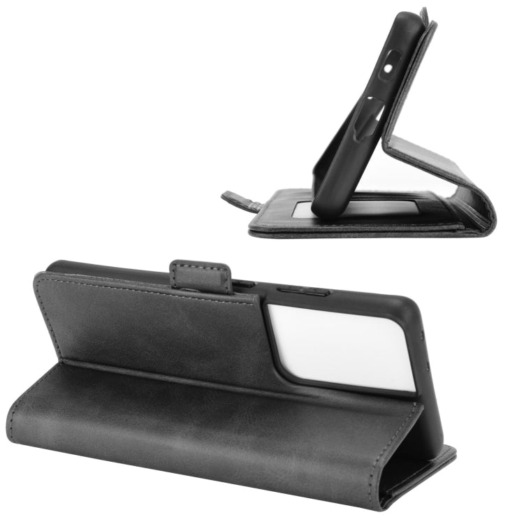 Per Samsung Galaxy S21 Ultra 5G Custodia in pelle a vibrazione orizzontale con fibbia magnetica a doppio lato con supporto e slot per schede e portafoglio, For Samsung Galaxy S21 Ultra 5G