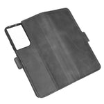 Per Samsung Galaxy S21 Ultra 5G Custodia in pelle a vibrazione orizzontale con fibbia magnetica a doppio lato con supporto e slot per schede e portafoglio, For Samsung Galaxy S21 Ultra 5G