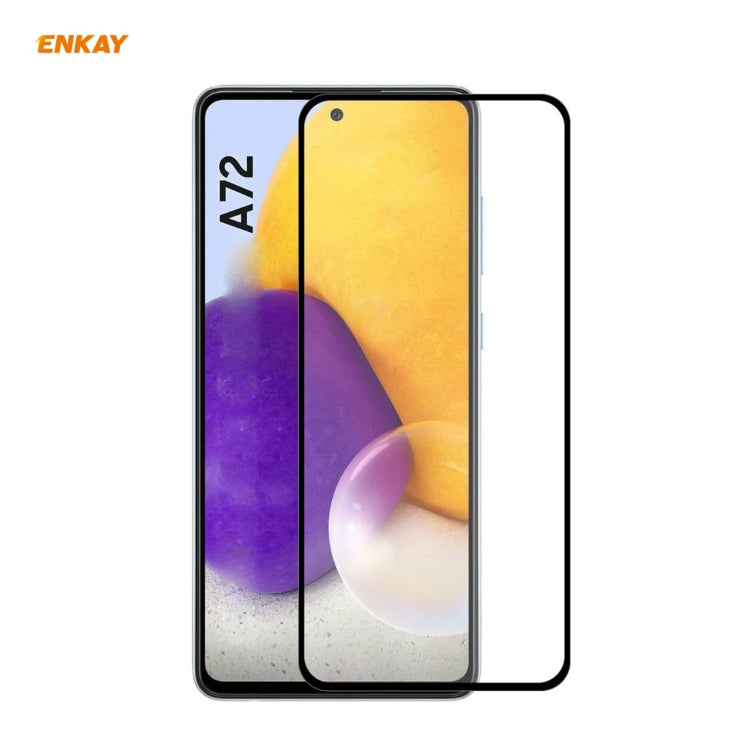 ENKAY Hat-Prince Full Glue 0.26mm 9H 2.5D Pellicola a copertura totale in vetro temperato, For Samsung Galaxy A32 5G, For Samsung Galaxy A52 5G, For Samsung Galaxy A72 5G