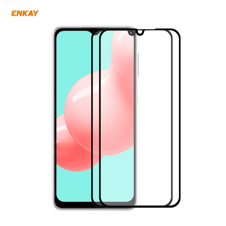 2 PZ ENKAY Hat-Prince Full Glue 0.26mm 9H 2.5D Pellicola a copertura totale in vetro temperato, For Samsung Galaxy A32 5G(2 PCS), For Samsung Galaxy A52 5G, For Samsung Galaxy A72 5G(2pcs)