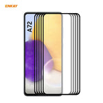 5 PZ ENKAY Hat-Prince Full Glue 0.26mm 9H 2.5D Pellicola a copertura totale in vetro temperato, For Samsung Galaxy A32 5G, For Samsung Galaxy A52 5G, For Samsung Galaxy A72 5G