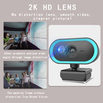 C11 Qualità dell'immagine 2K HD senza distorsioni Rotazione di 360 gradi Microfono integrato Suono nitido Webcam con treppiede