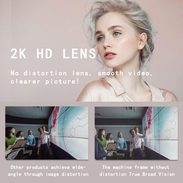 C11 Qualità dell'immagine 2K HD senza distorsioni Rotazione di 360 gradi Microfono integrato Suono nitido Webcam con treppiede