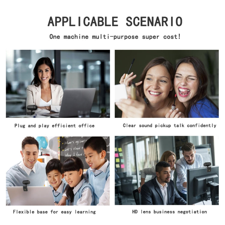 C11 Qualità dell'immagine 2K HD senza distorsioni Rotazione di 360 gradi Microfono integrato Suono nitido Webcam con treppiede
