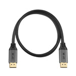 Cavo DisplayPort DisplayPort 1.4 8K HDR 60Hz 32,4 Gbps per video/PC/laptop/TV, lunghezza cavo: 1 m, 1m