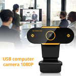 312 1080P HD USB 2.0 PC Desktop Camera Webcam con microfono, lunghezza cavo: circa 1,3 m, Regular, with Tripod, Anti-peep