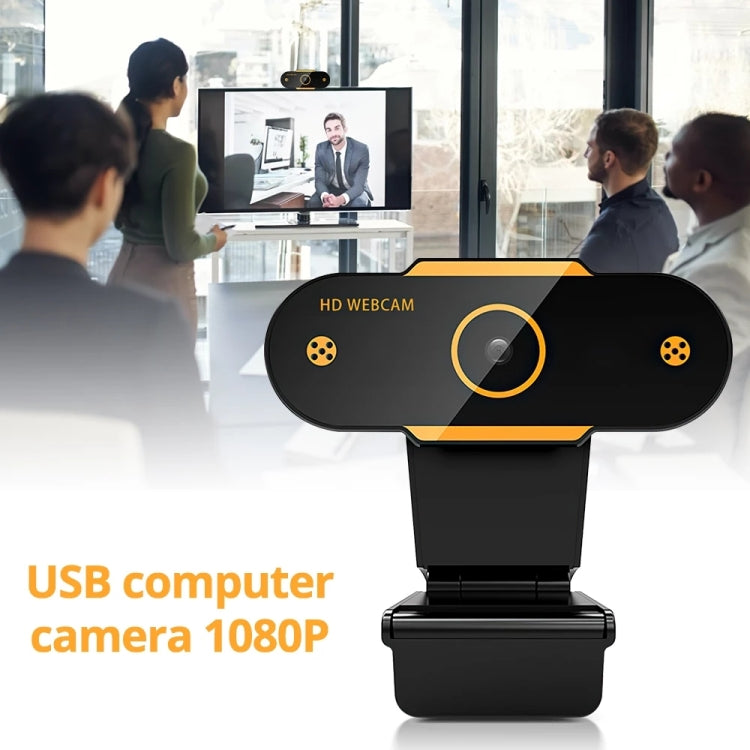 312 1080P HD USB 2.0 PC Desktop Camera Webcam con microfono, lunghezza cavo: circa 1,3 m, Regular, with Tripod, Anti-peep