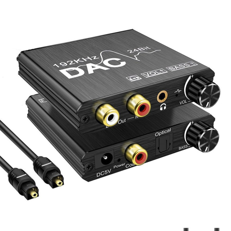 Convertitore audio digitale-analogico Estrattore stereo Amplificatore DAC SPDIF ottico 192Khz 24Bit