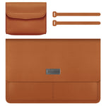 Litchi Pattern PU Leather Waterproof Ultra-sottile Protection Liner Bag Valigetta Borsa da trasporto per laptop per laptop da 13-14 pollici, For 13-14 inch
