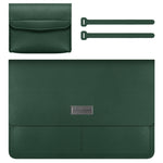 Litchi Pattern PU Leather Waterproof Ultra-sottile Protection Liner Bag Valigetta Borsa da trasporto per laptop per laptop da 13-14 pollici, For 13-14 inch