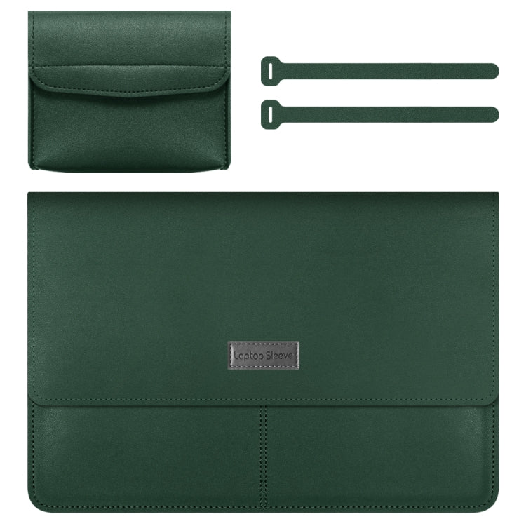 Litchi Pattern PU Leather Waterproof Ultra-sottile Protection Liner Bag Valigetta Borsa da trasporto per laptop per laptop da 13-14 pollici, For 13-14 inch