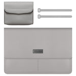 Litchi Pattern PU Leather Waterproof Ultra-sottile Protection Liner Bag Valigetta Borsa da trasporto per laptop per laptop da 13-14 pollici, For 13-14 inch