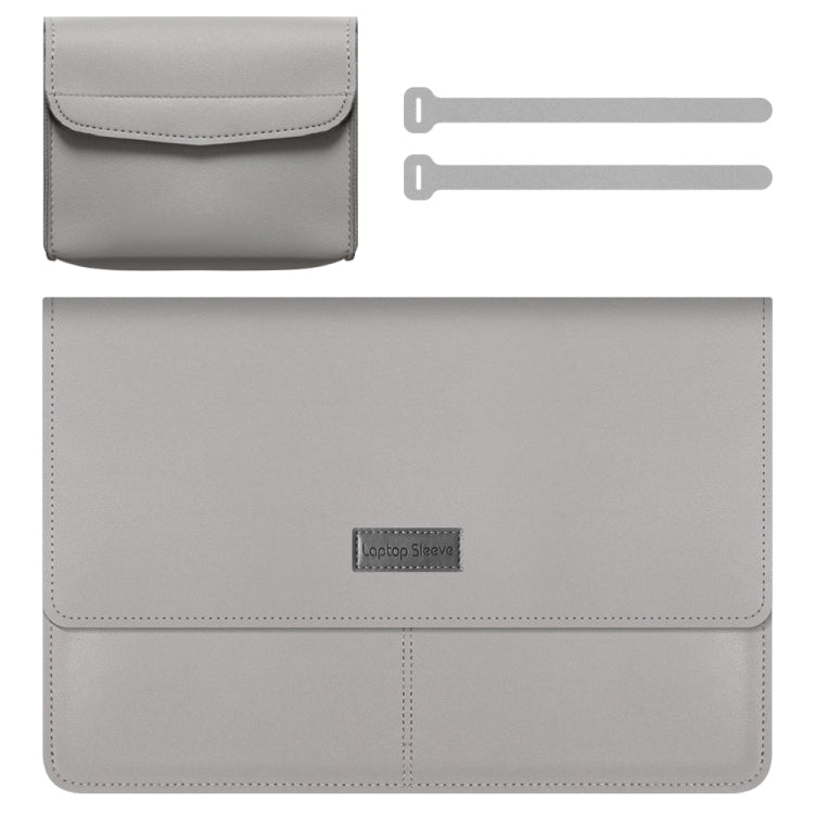 Litchi Pattern PU Leather Waterproof Ultra-sottile Protection Liner Bag Valigetta Borsa da trasporto per laptop per laptop da 13-14 pollici, For 13-14 inch
