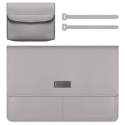 Litchi Pattern PU Leather Waterproof Ultra-sottile Protection Liner Bag Valigetta Borsa da trasporto per laptop per laptop da 13-14 pollici, For 13-14 inch