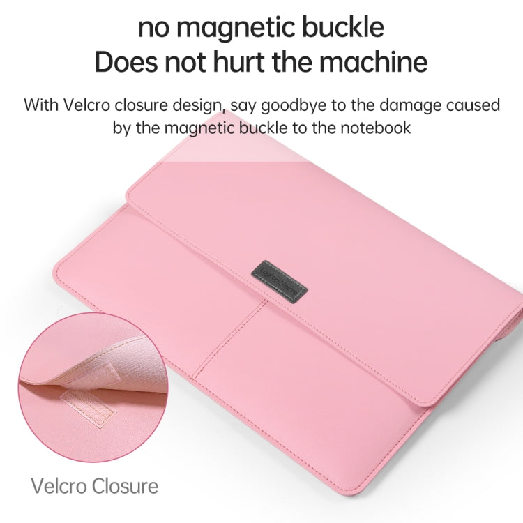 Litchi Pattern PU Leather Waterproof Ultra-sottile Protection Liner Bag Valigetta Borsa da trasporto per laptop per laptop da 13-14 pollici, For 13-14 inch