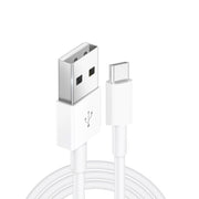 Caricatore da viaggio portatile doppio USB + cavo dati da USB a tipo C da 1 metro, spina europea