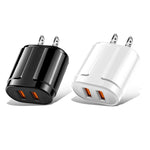 Caricatore da viaggio Dual USB con cavo micro USB 1 metro