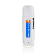 SK001 Professionale Ricaricabile U-Disk Portatile USB Audio Digitale Registratore Vocale Penna Supporto TF Card Fino a 32 GB Dittafono Flash Drive, 32GB