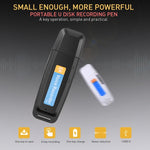 Registratore Vocale Digitale USB Portatile 32GB Ricaricabile