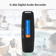 SK001 Professionale Ricaricabile U-Disk Portatile USB Audio Digitale Registratore Vocale Penna Supporto TF Card Fino a 32 GB Dittafono Flash Drive, 32GB